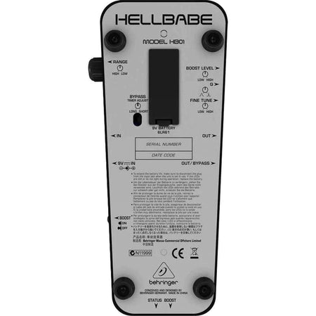 Behringer Hellbabe HB01 Optical Wah Wah Pedal