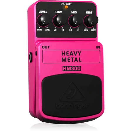 Behringer HM300 Heavy Metal Distortion Guitar Effects Pedal