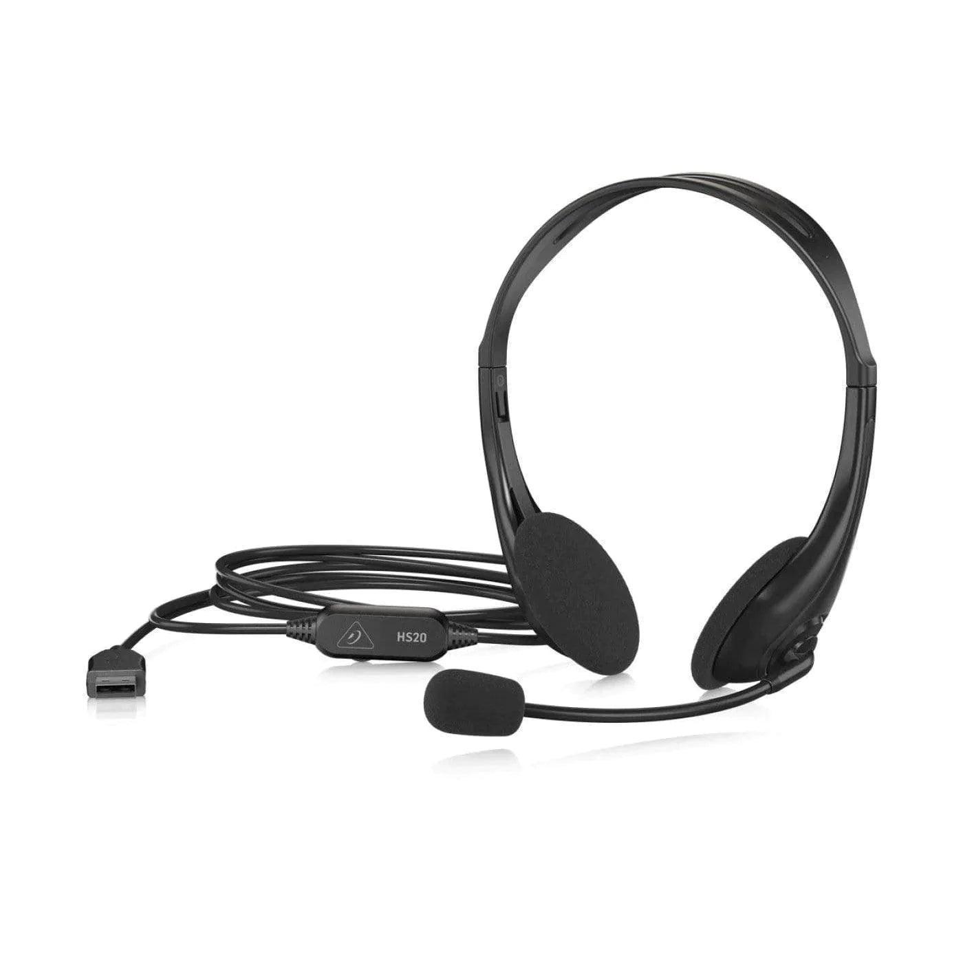 Behringer HS20 USB Stereo Headset with Swivel Microphone