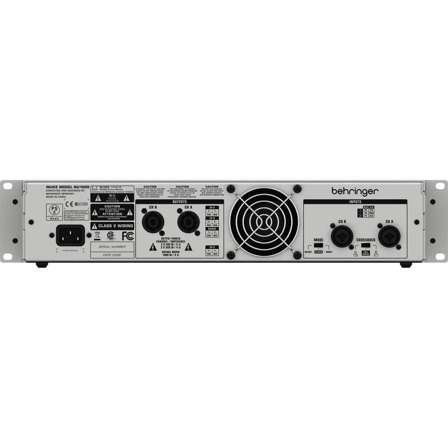 Behringer iNUKE NU1000 Power Amplifier