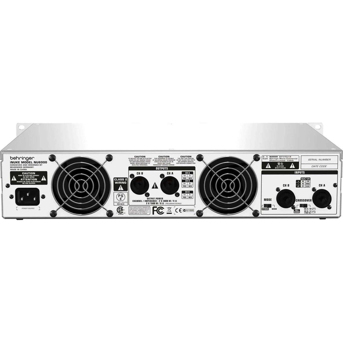 Behringer iNUKE NU6000 Power Amplifier