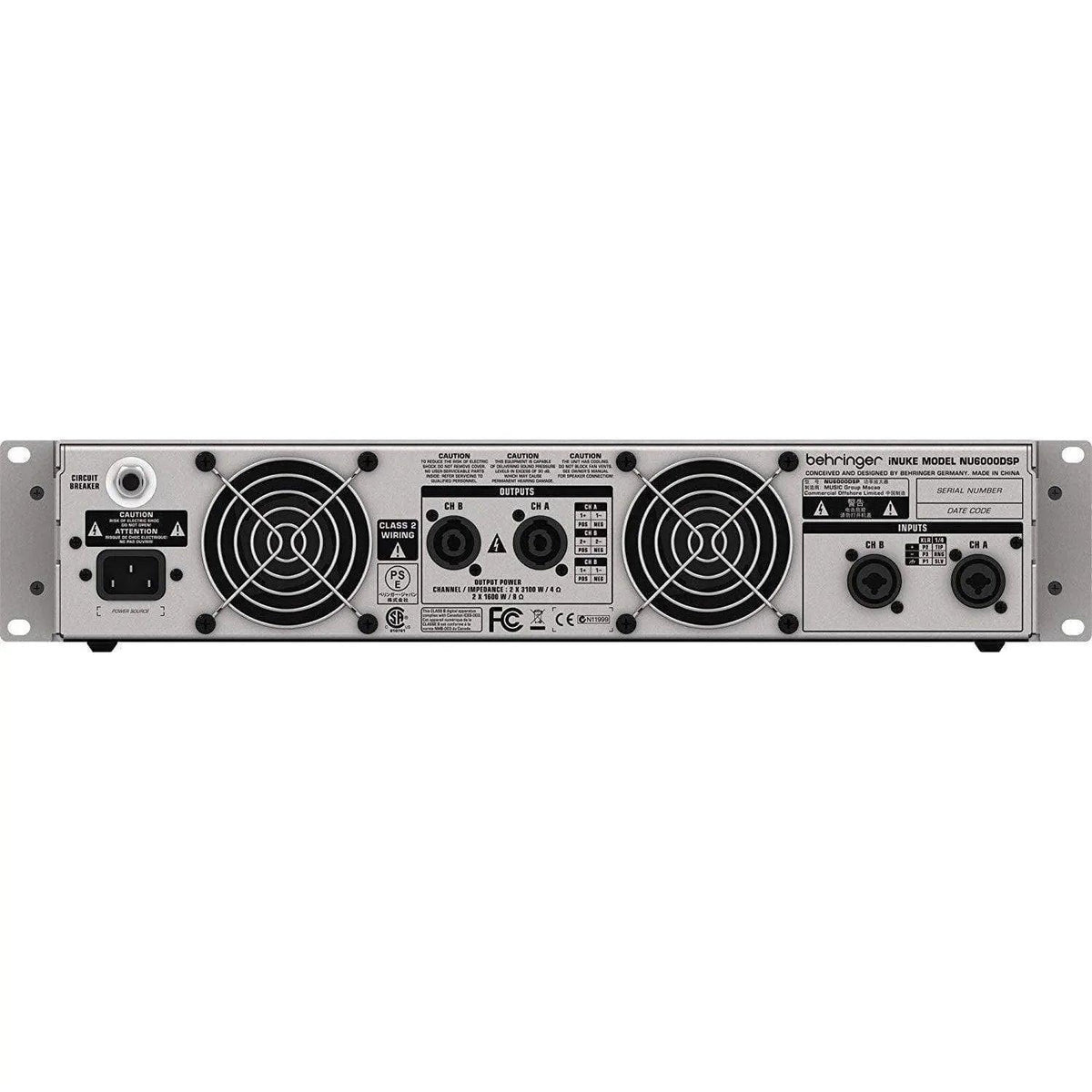 Behringer INUKE NU6000DSP Powered Amplifier w/DSP
