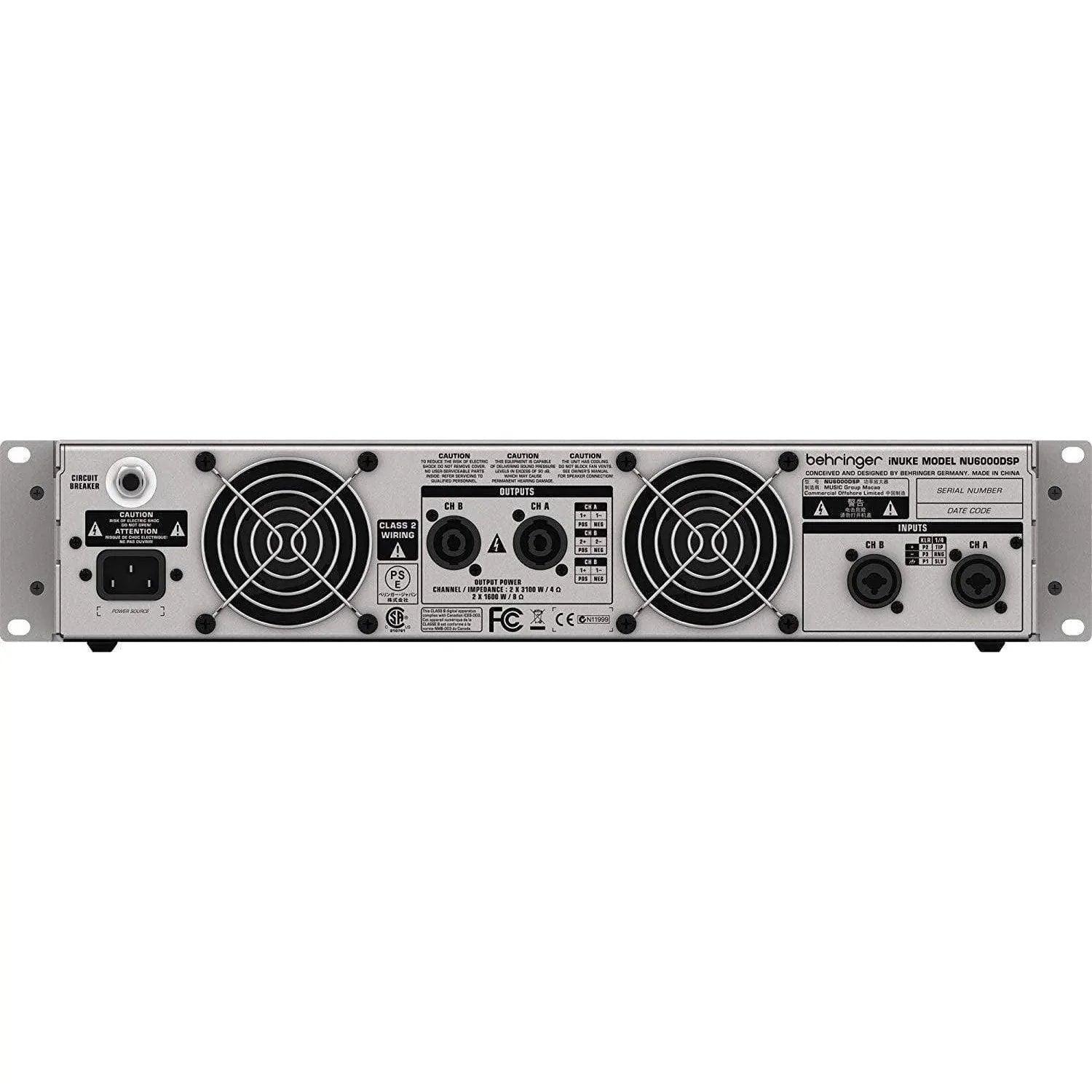 Behringer INUKE NU6000DSP Powered Amplifier w/DSP