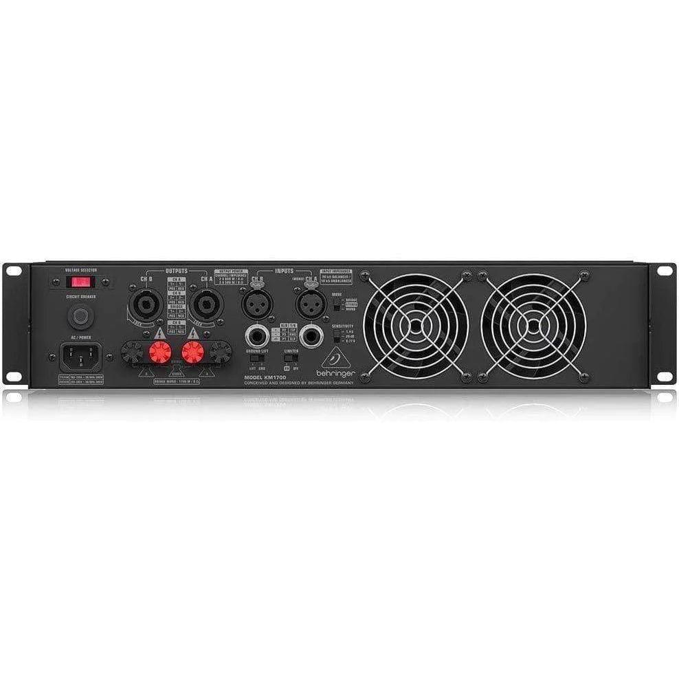 Behringer KM1700 Power Amplifier 2x800W @ 4Ohm / 2x500W @ 8Ohm w/ ART