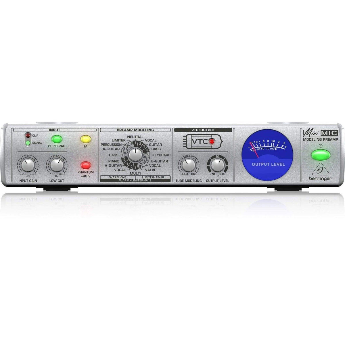 Behringer MIC800 Microphone Modeling Preamp 16Presets/LowCutFilter