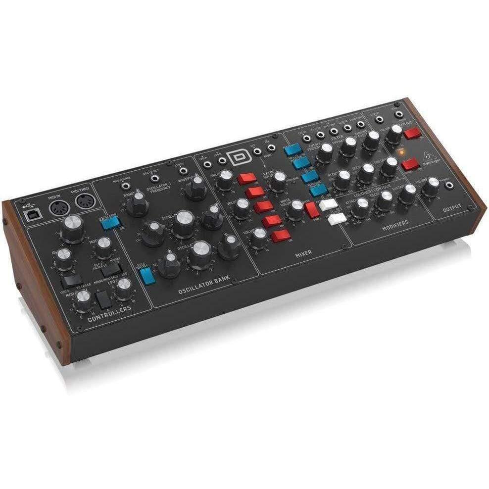 Behringer MODEL D Authentic Analog Synthesizer with 3 VCOs, Ladder Filter, LFO and Eurorack Format