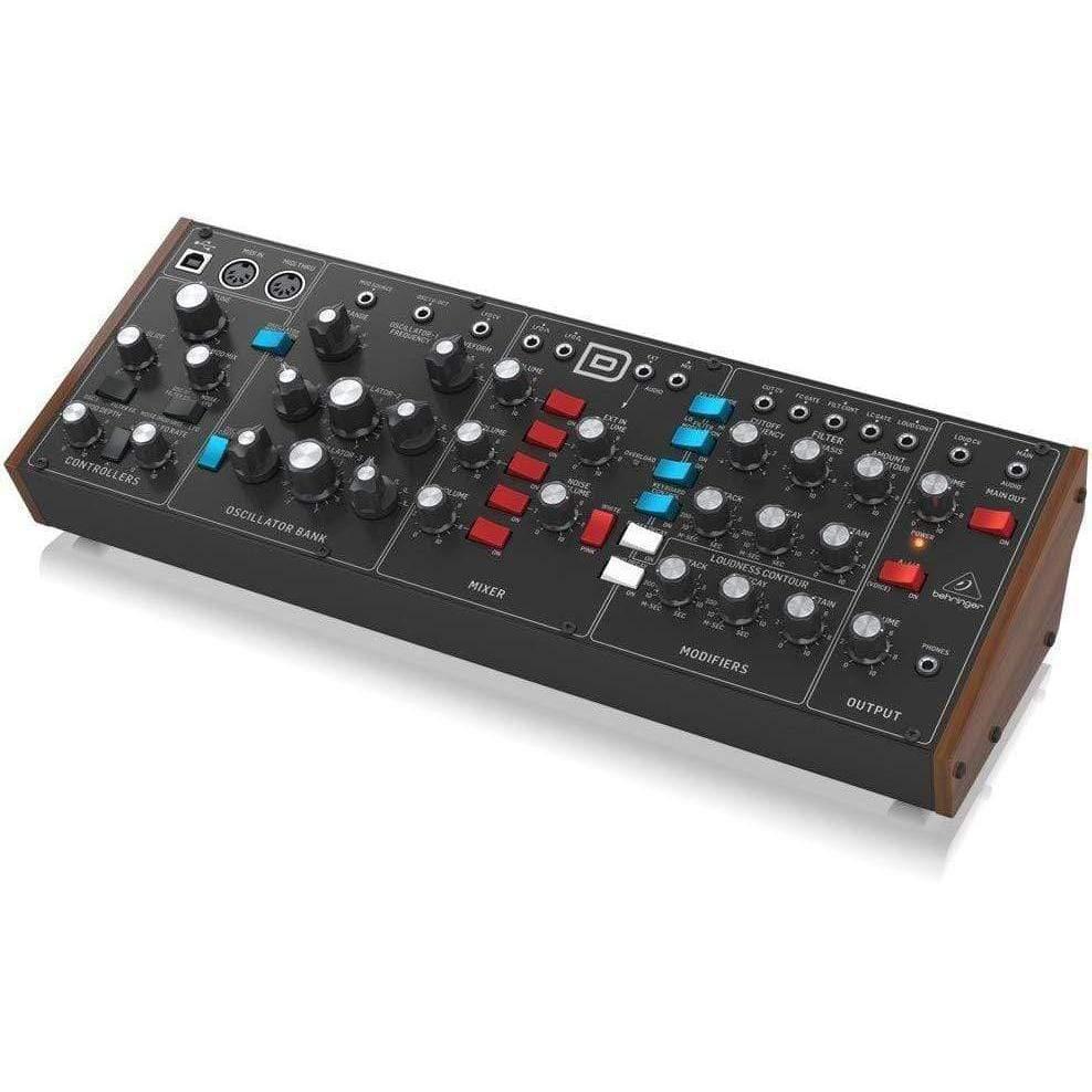 Behringer MODEL D Authentic Analog Synthesizer with 3 VCOs, Ladder Filter, LFO and Eurorack Format