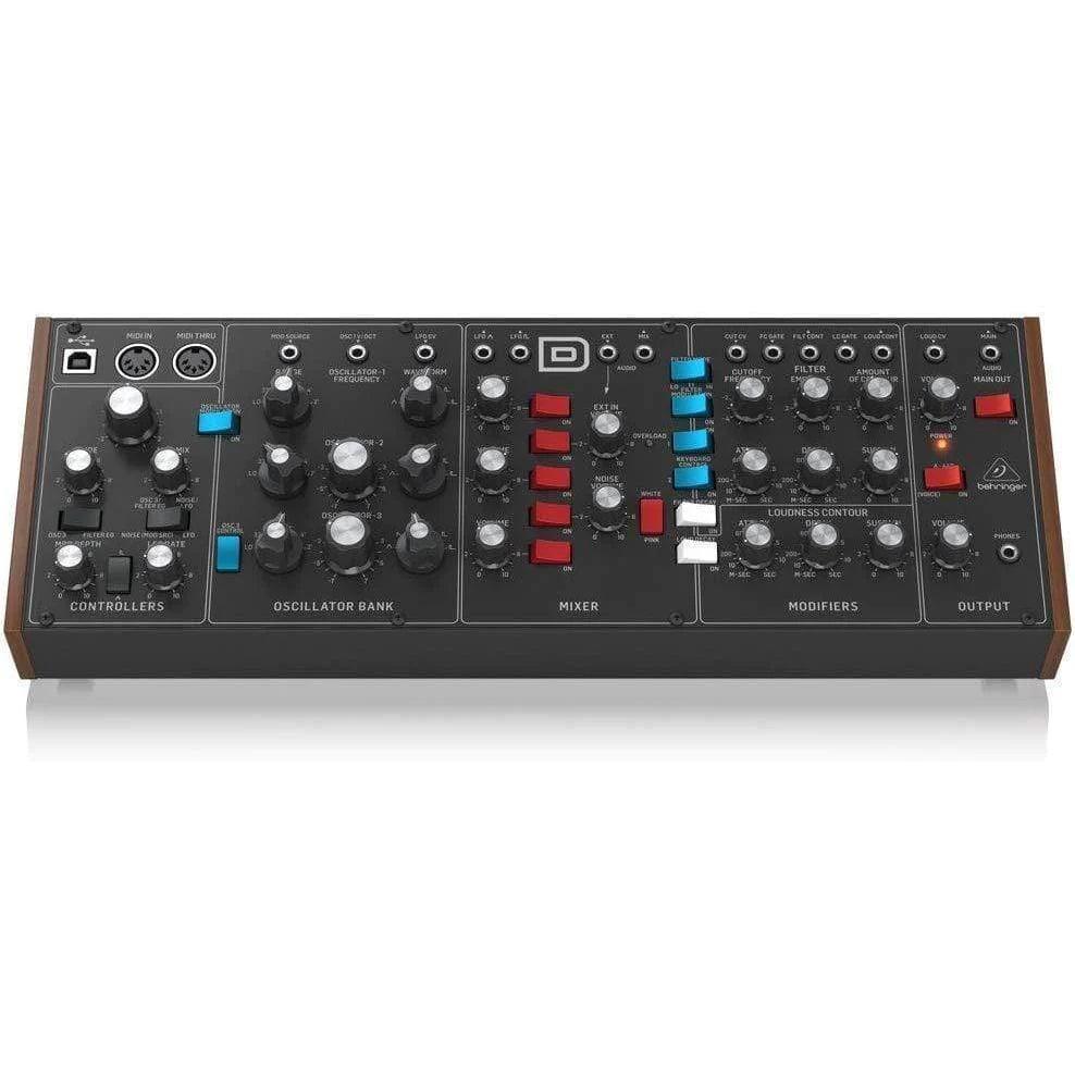 Behringer MODEL D Authentic Analog Synthesizer with 3 VCOs, Ladder Filter, LFO and Eurorack Format