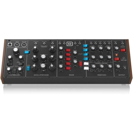 Behringer MODEL D Authentic Analog Synthesizer with 3 VCOs, Ladder Filter, LFO and Eurorack Format