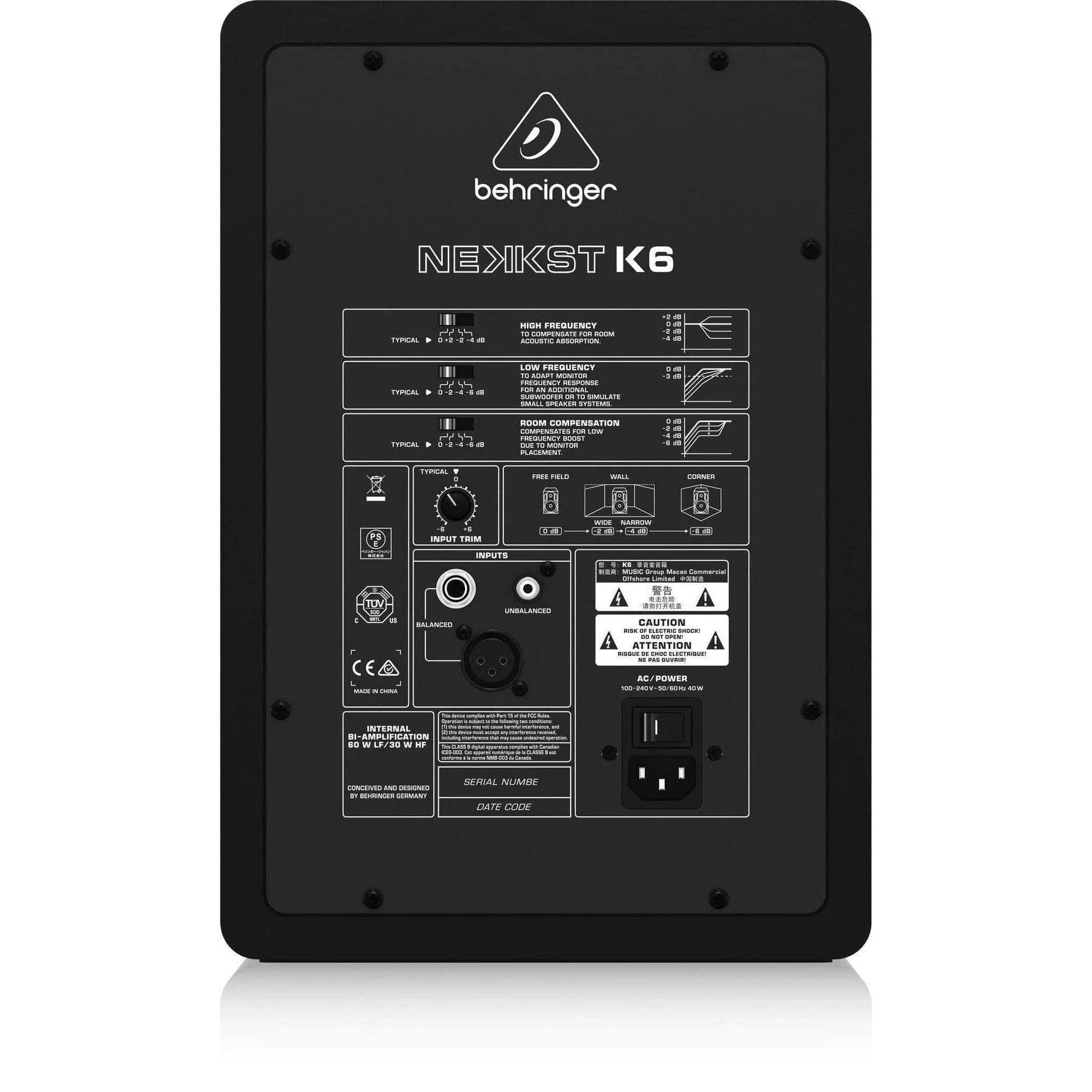 Behringer NEKKST K6 Studio Monitor (1Pc)