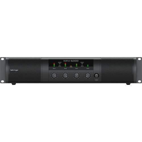 Behringer NX4-6000 Ultra-Lightweight 6000-Watt 4-Channel Class-D Power Amplifier with SmartSense
