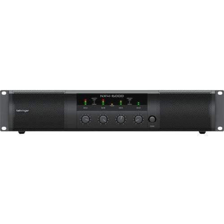 Behringer NX4-6000 Ultra-Lightweight 6000-Watt 4-Channel Class-D Power Amplifier with SmartSense