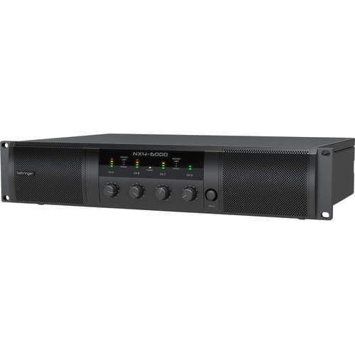 Behringer NX4-6000 Ultra-Lightweight 6000-Watt 4-Channel Class-D Power Amplifier with SmartSense