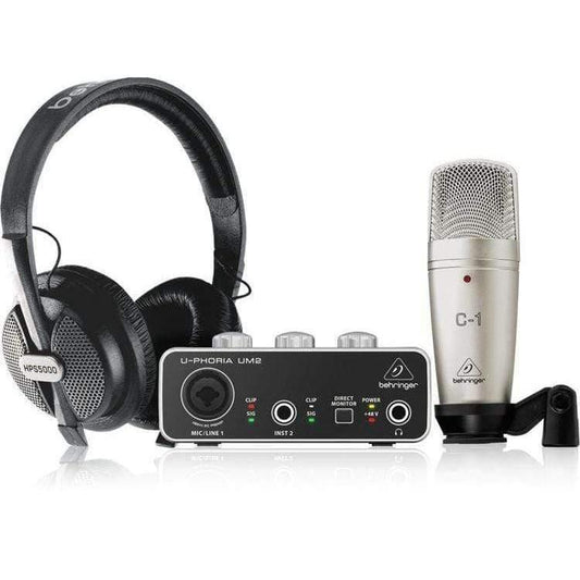 Behringer U-Phoria Studio Recording/Podcasting Bundle