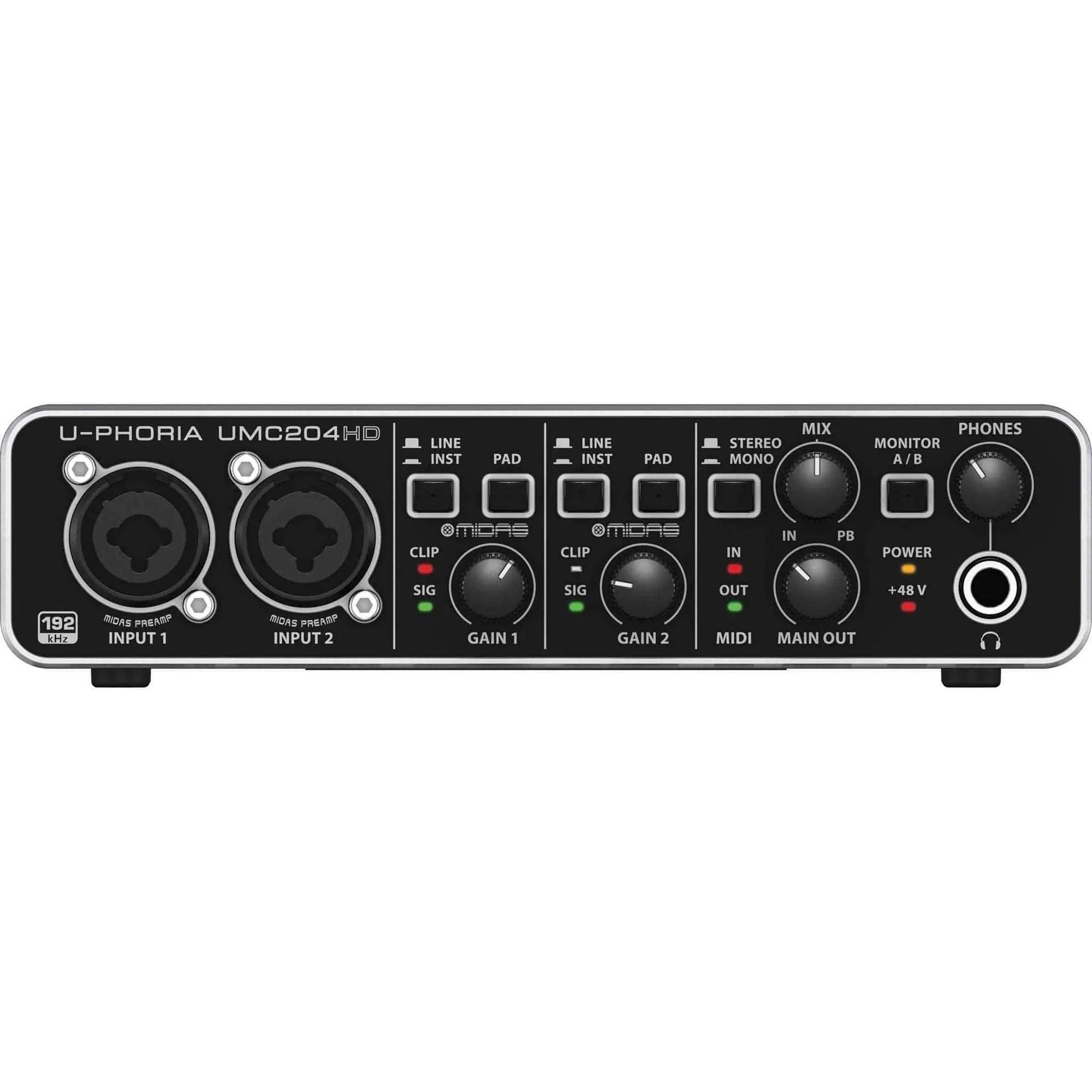 Behringer U-Phoria UMC204HD Audio Interface