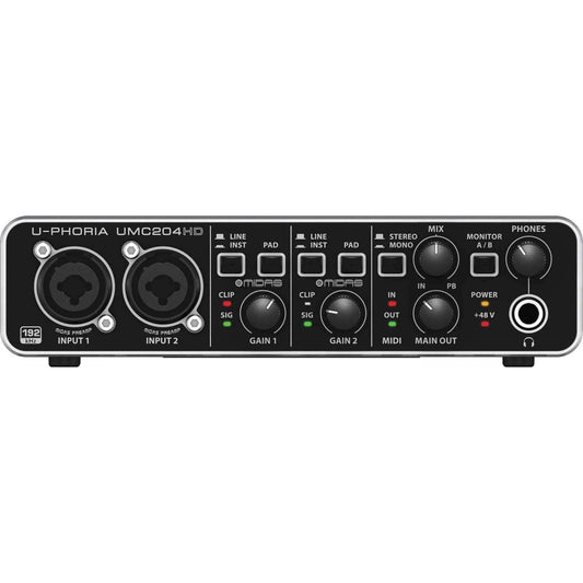 Behringer U-Phoria UMC204HD Audio Interface