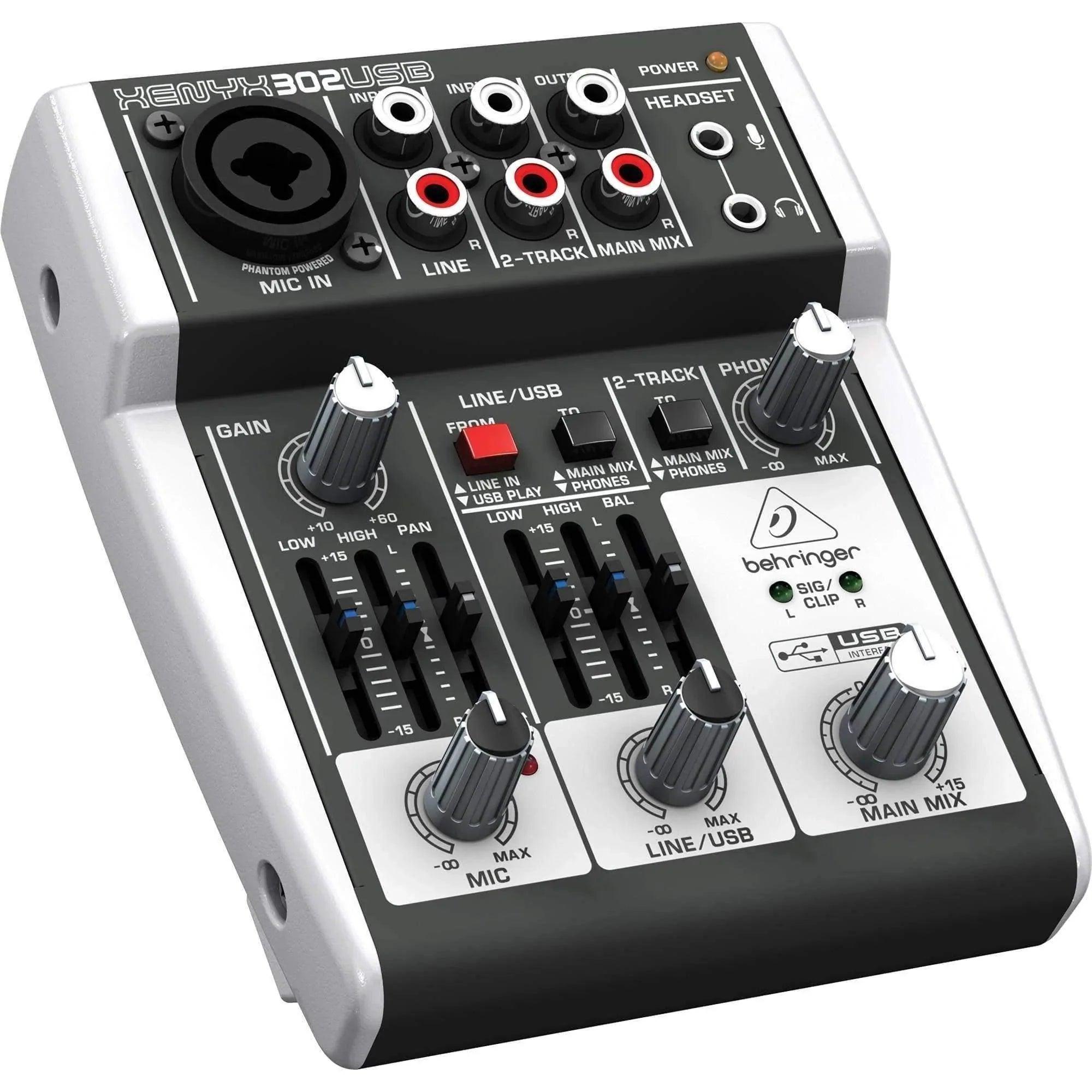 Behringer Xenyx 302USB Analog Mixer