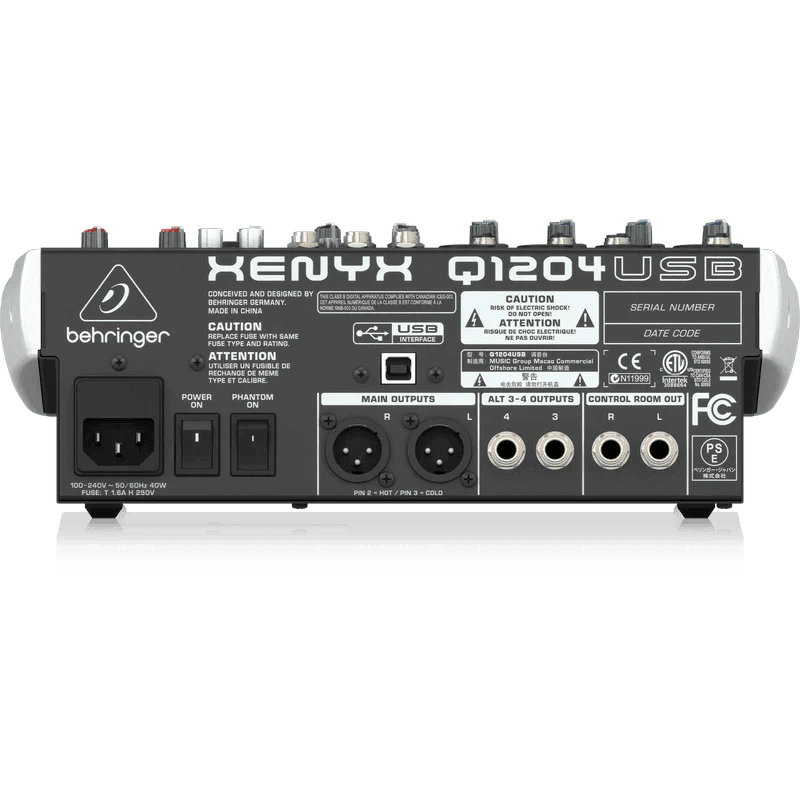 Behringer Xenyx Q1204USB Mixer with USB