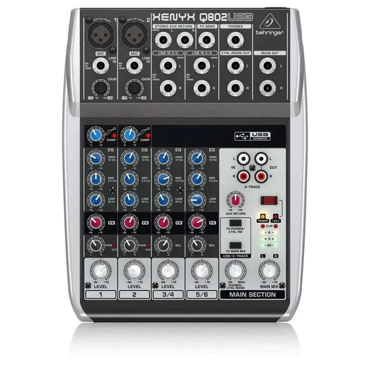 Behringer Xenyx Q802USB Analog Mixer