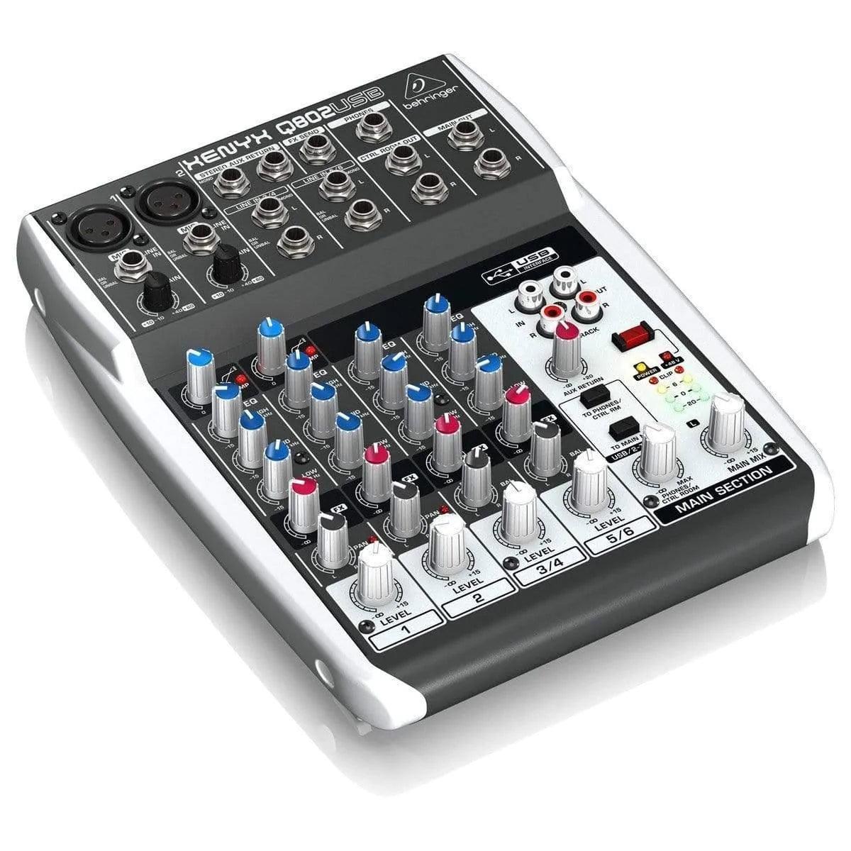 Behringer Xenyx Q802USB Analog Mixer