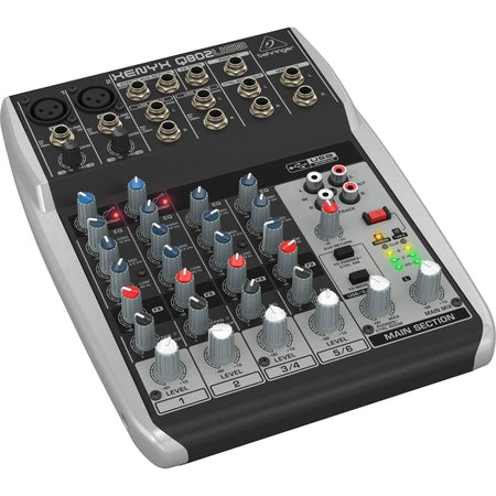 Behringer Xenyx QX602MP3 6-Input 2-Bus Analog Mixer