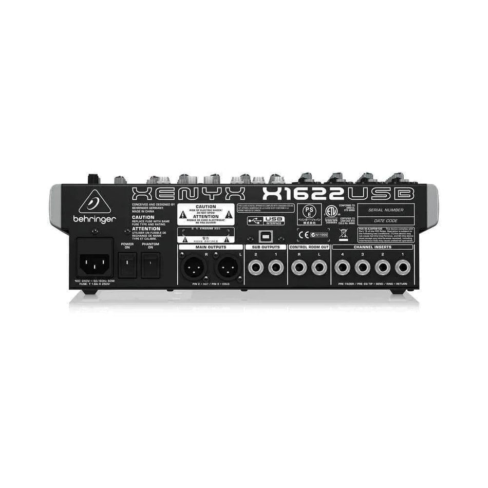 Behringer Xenyx X1622USB Analog Mixer