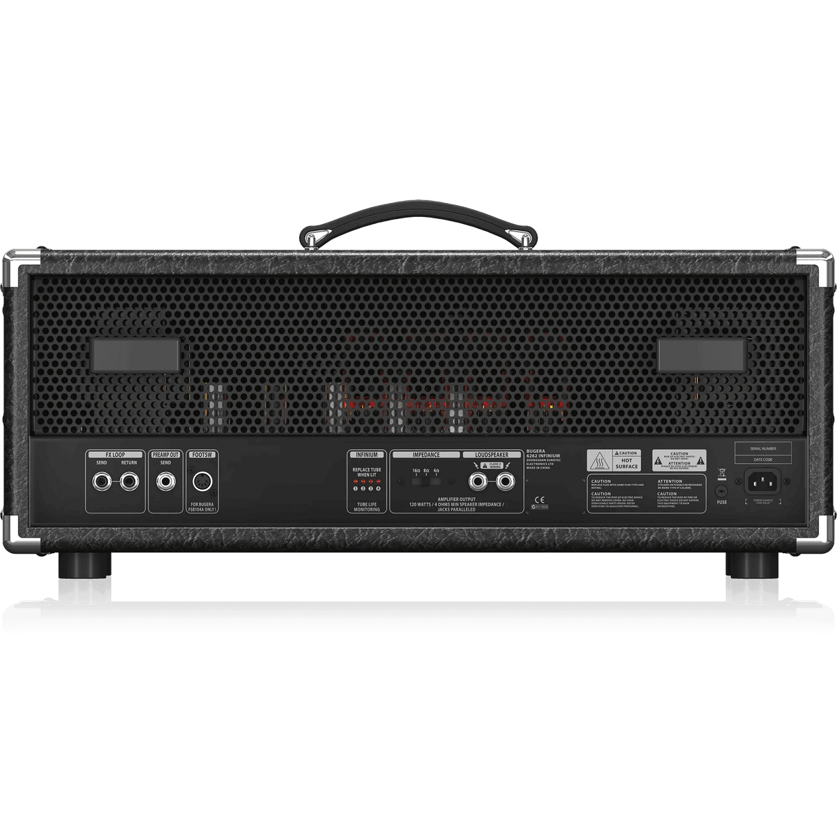 Bugera 6262 INFINIUM Ultimate Rock Tone 120W 2-Channel Tube Amplifier Head