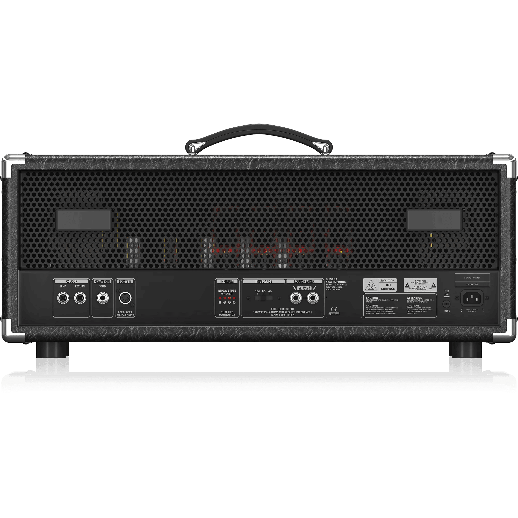 Bugera 6262 INFINIUM Ultimate Rock Tone 120W 2-Channel Tube Amplifier Head
