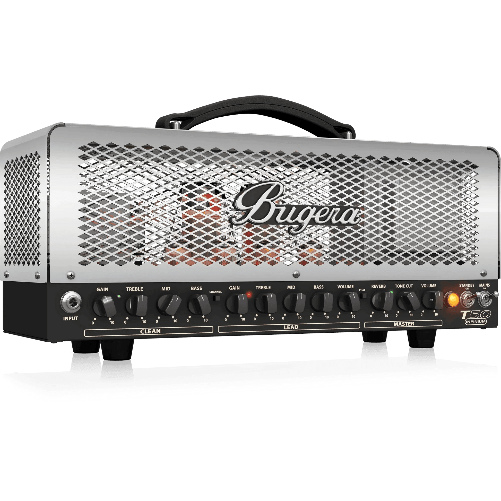 Bugera T50 INFINIUM 50W Cage-Style 2-Channel Tube Amplifier Head