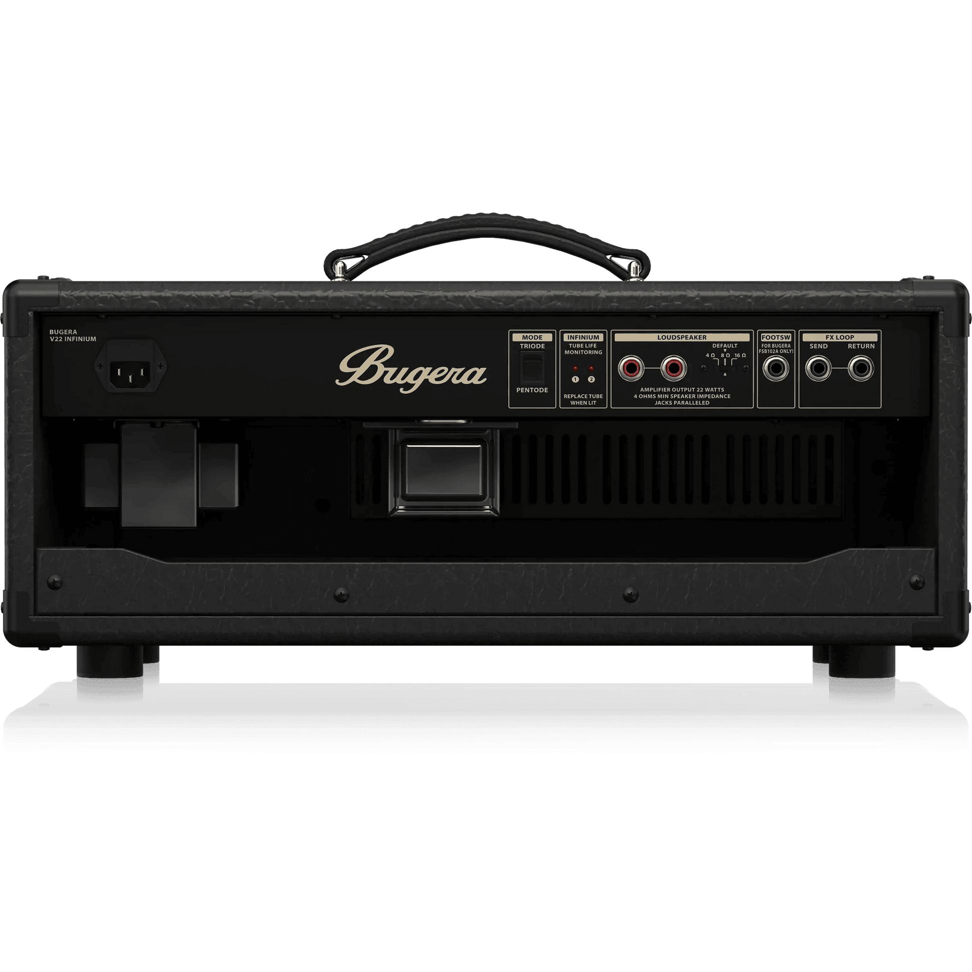Bugera V22HD INFINIUM 22W Vintage 2-Channel Tube Amplifier Head