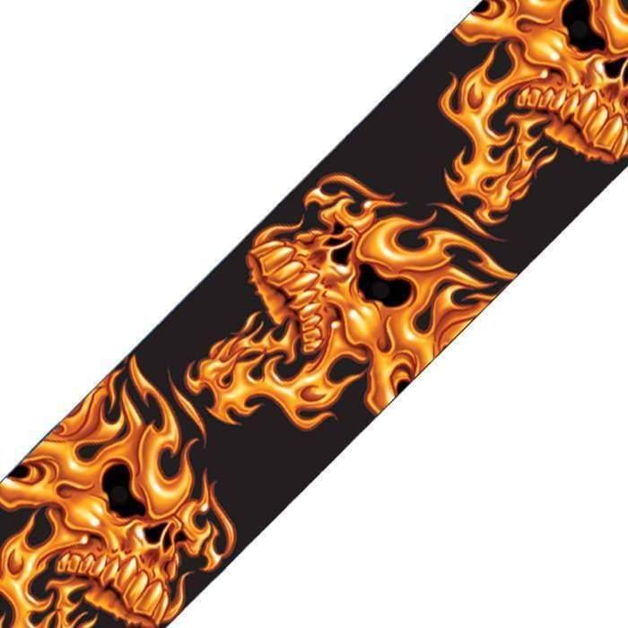 Planet Waves 50LT01 Lethal Threat Guitar Strap - Flaming Skull