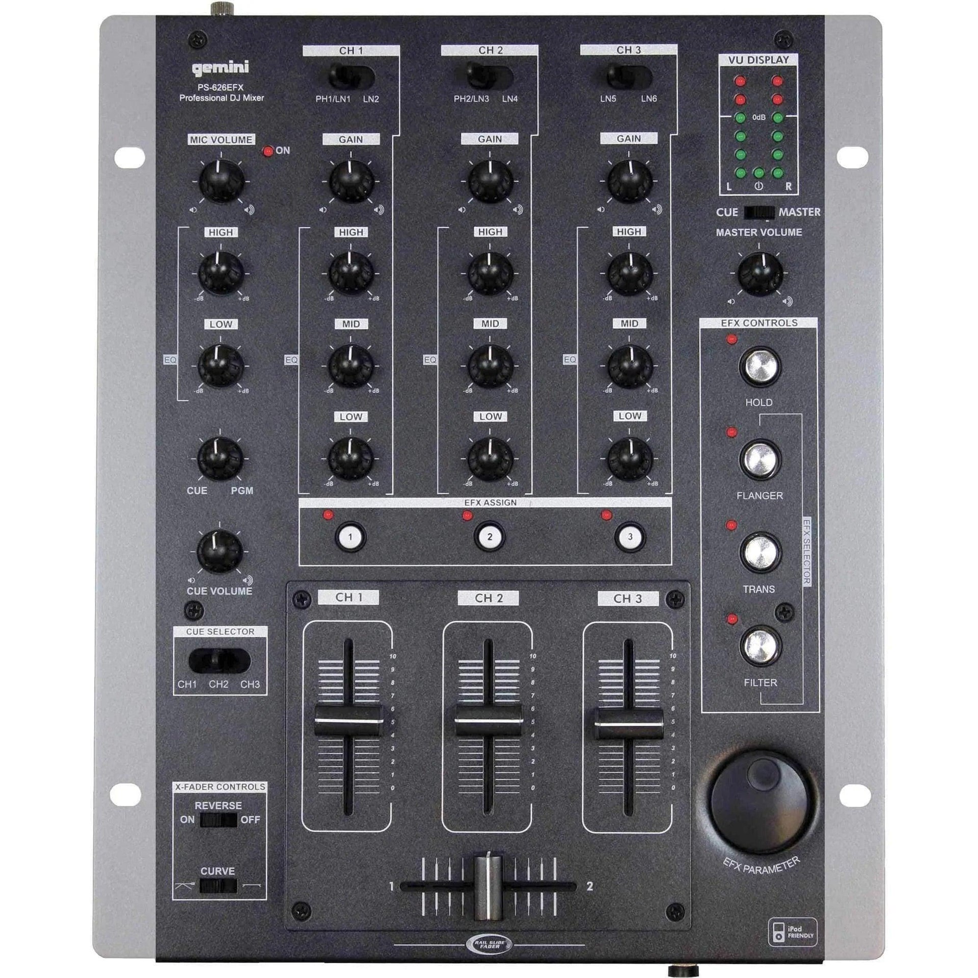 Gemini DJ PS-626EFX DJ Mixer in UAE & GCC at Distributor Price on Gemini DJ PS-626EFX DJ Mixer in UAE & GCC at Distributor Price on