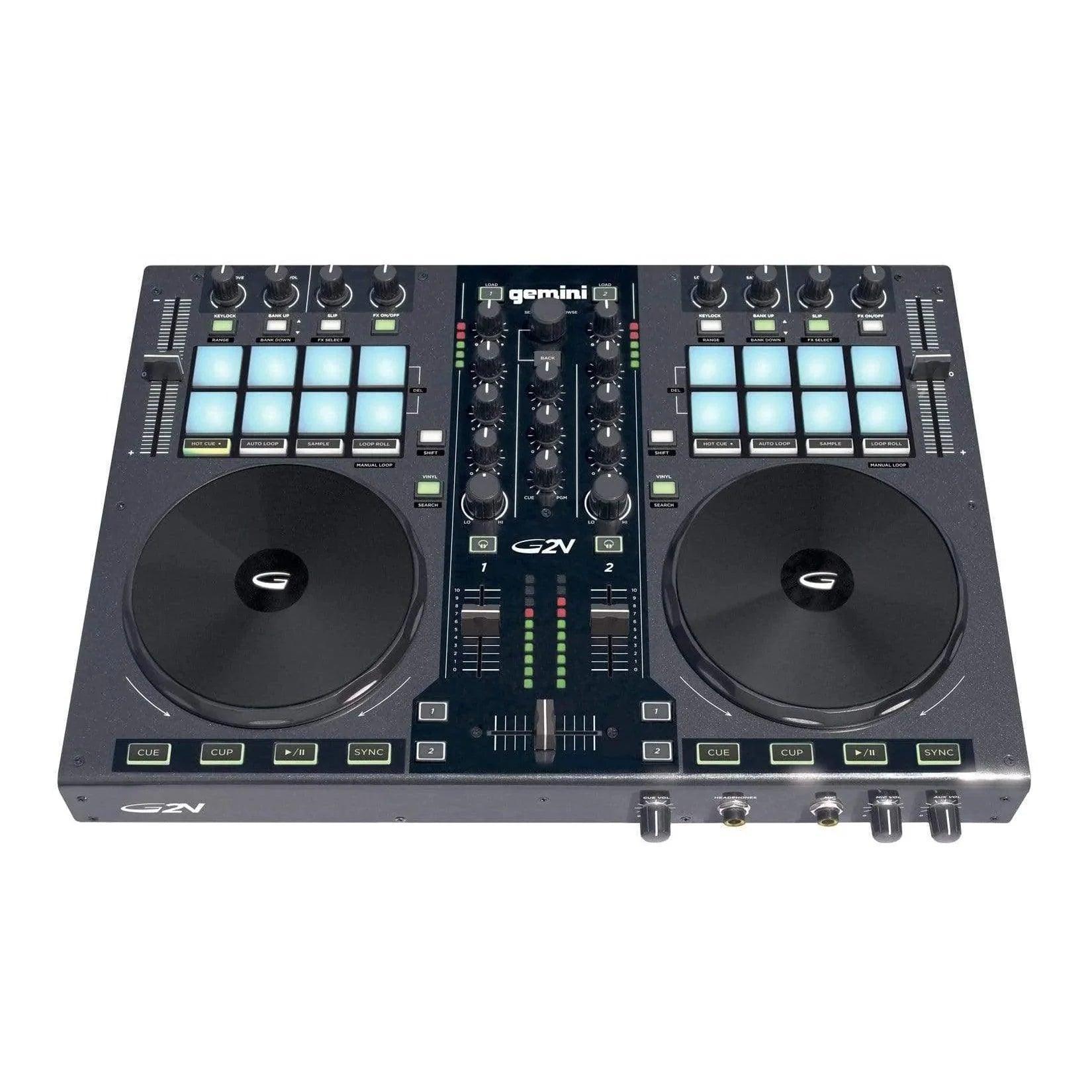 Gemini G2V 2-Channel Virtual DJ Controller