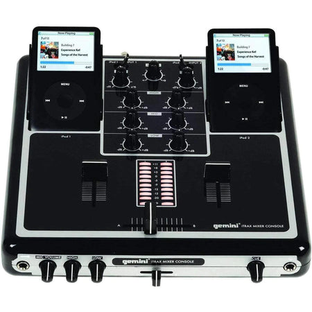 Gemini iTRAX BLK Dual iPod 2 Channel Mixer (Discontinued)