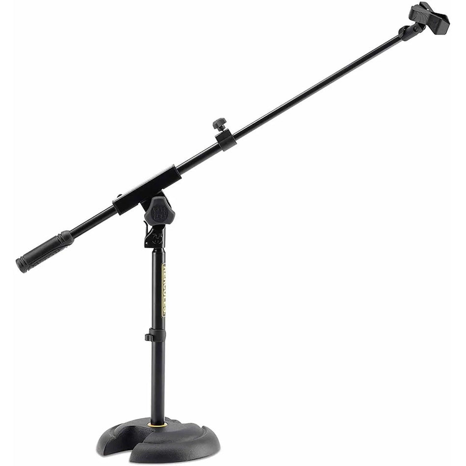 Hercules MS120B Low Profile Mic Stand w/ Boom & Mic Clip