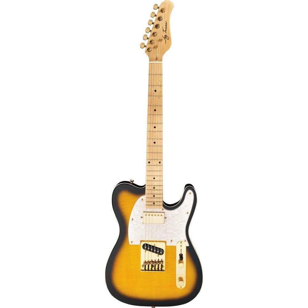 Jay Turser JTLTCUSTOMDLXANS Electric Guitar - Antique Natural Sunburst