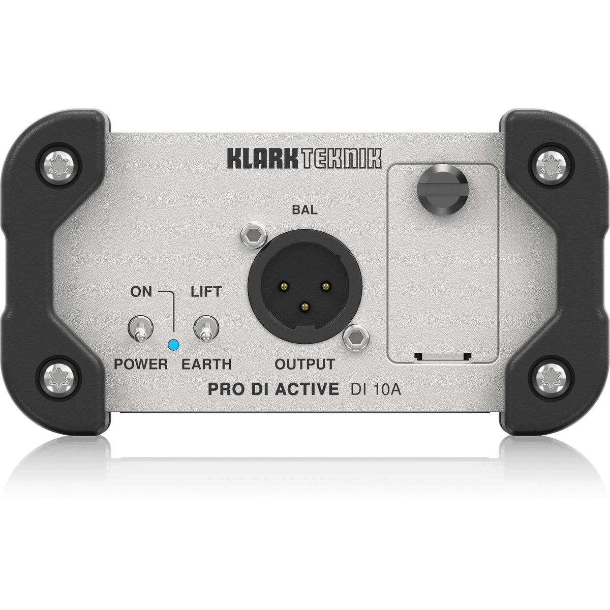 Klark Teknik DI 10A Active DI Box with Midas Transformer, Extended Dynamic Range and Phantom/Battery Operation