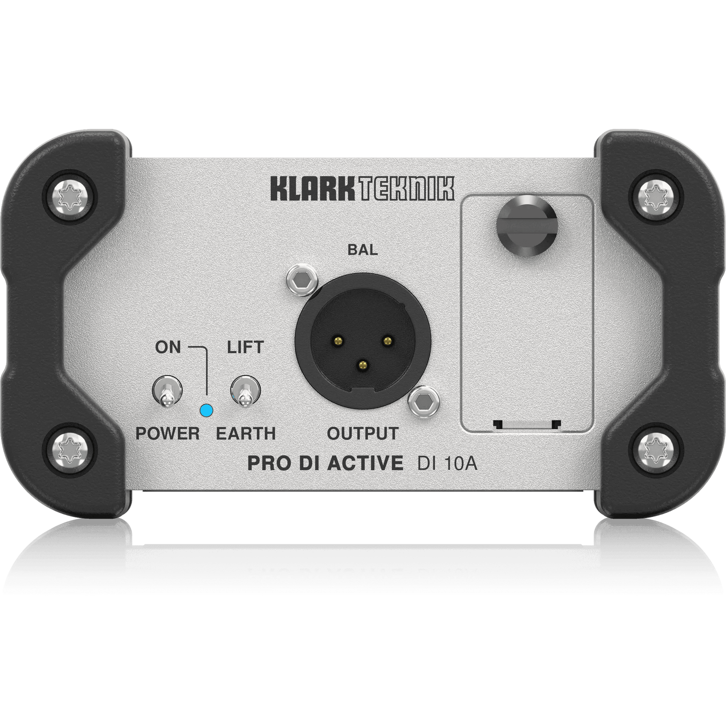 Klark Teknik DI 10A Active DI Box with Midas Transformer, Extended Dynamic Range and Phantom/Battery Operation