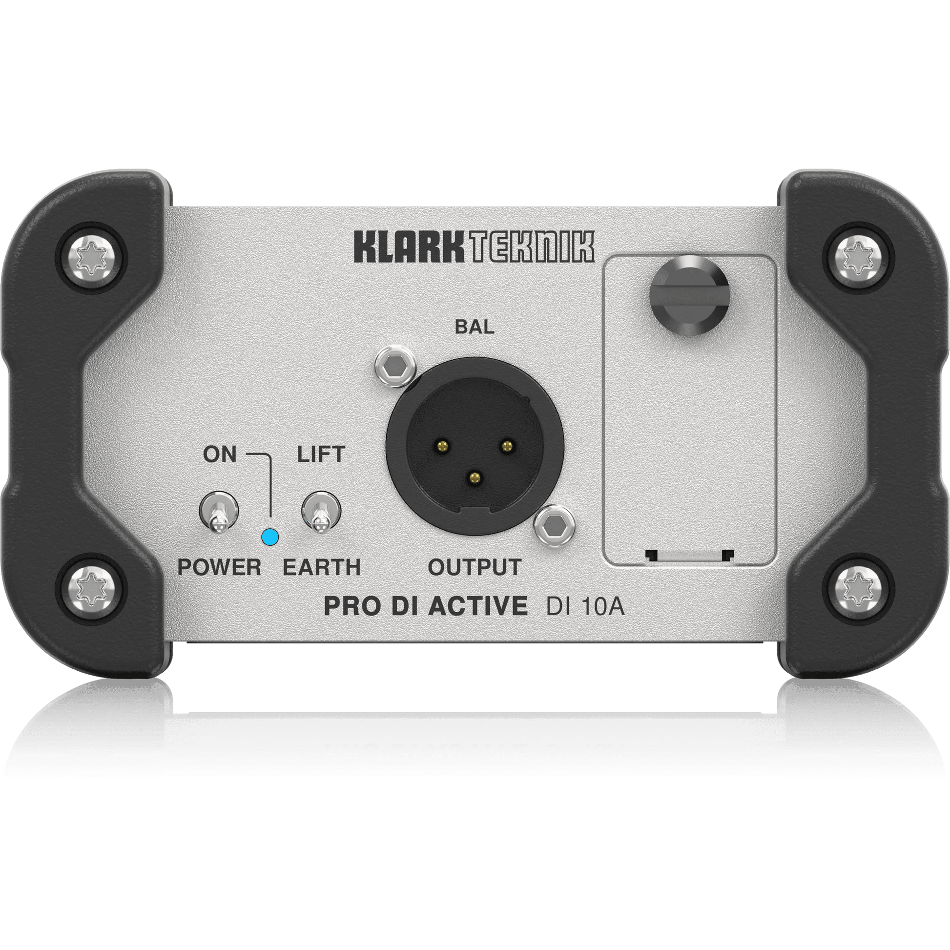 Klark Teknik DI 10A Active DI Box with Midas Transformer, Extended Dynamic Range and Phantom/Battery Operation