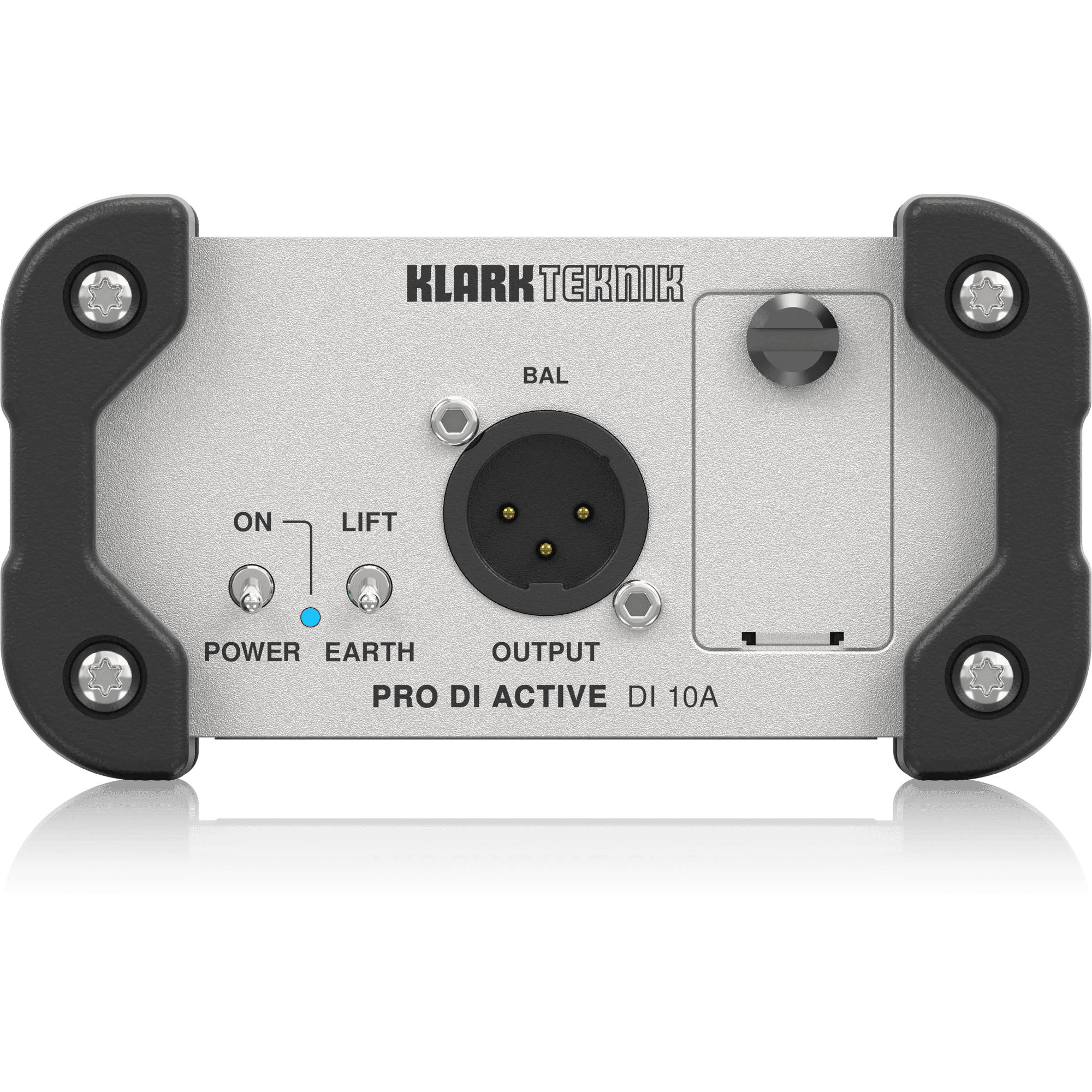 Klark Teknik DI 10A Active DI Box with Midas Transformer, Extended Dynamic Range and Phantom/Battery Operation
