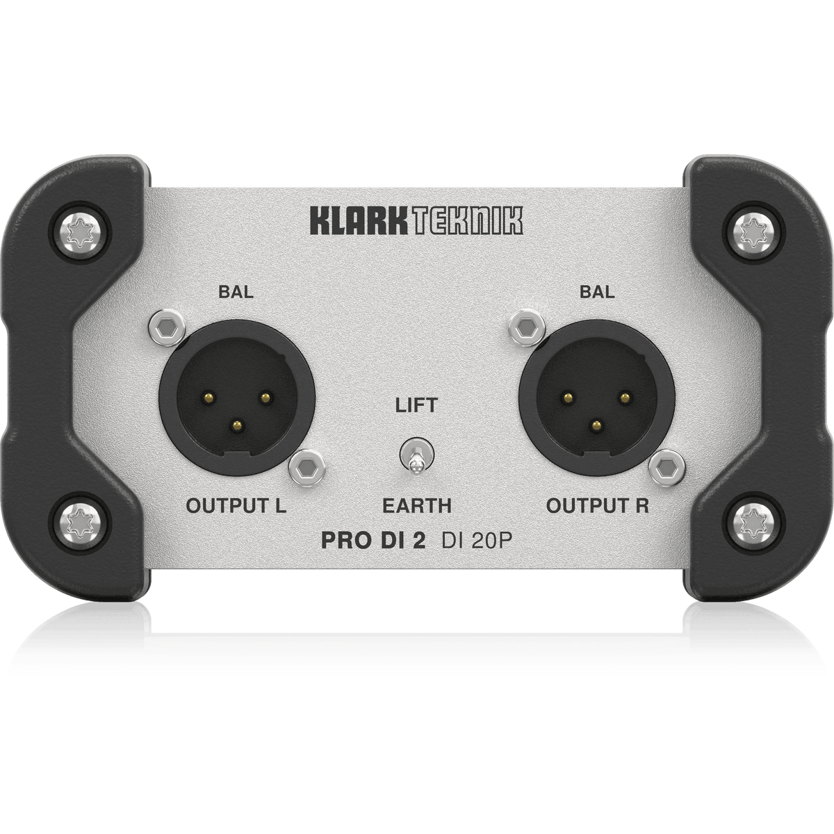 Klark Teknik DI 20P Passive Stereo DI Box with Midas Transformer and Extended Dynamic Range