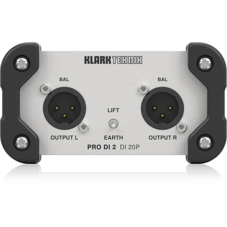 Klark Teknik DI 20P Passive Stereo DI Box with Midas Transformer and Extended Dynamic Range