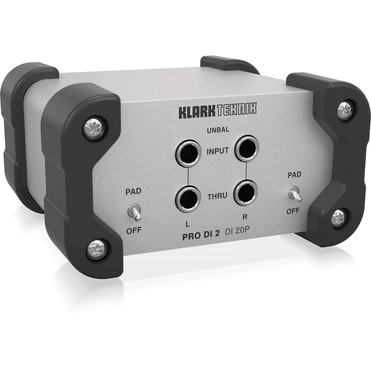 Klark Teknik DI 20P Passive Stereo DI Box with Midas Transformer and Extended Dynamic Range