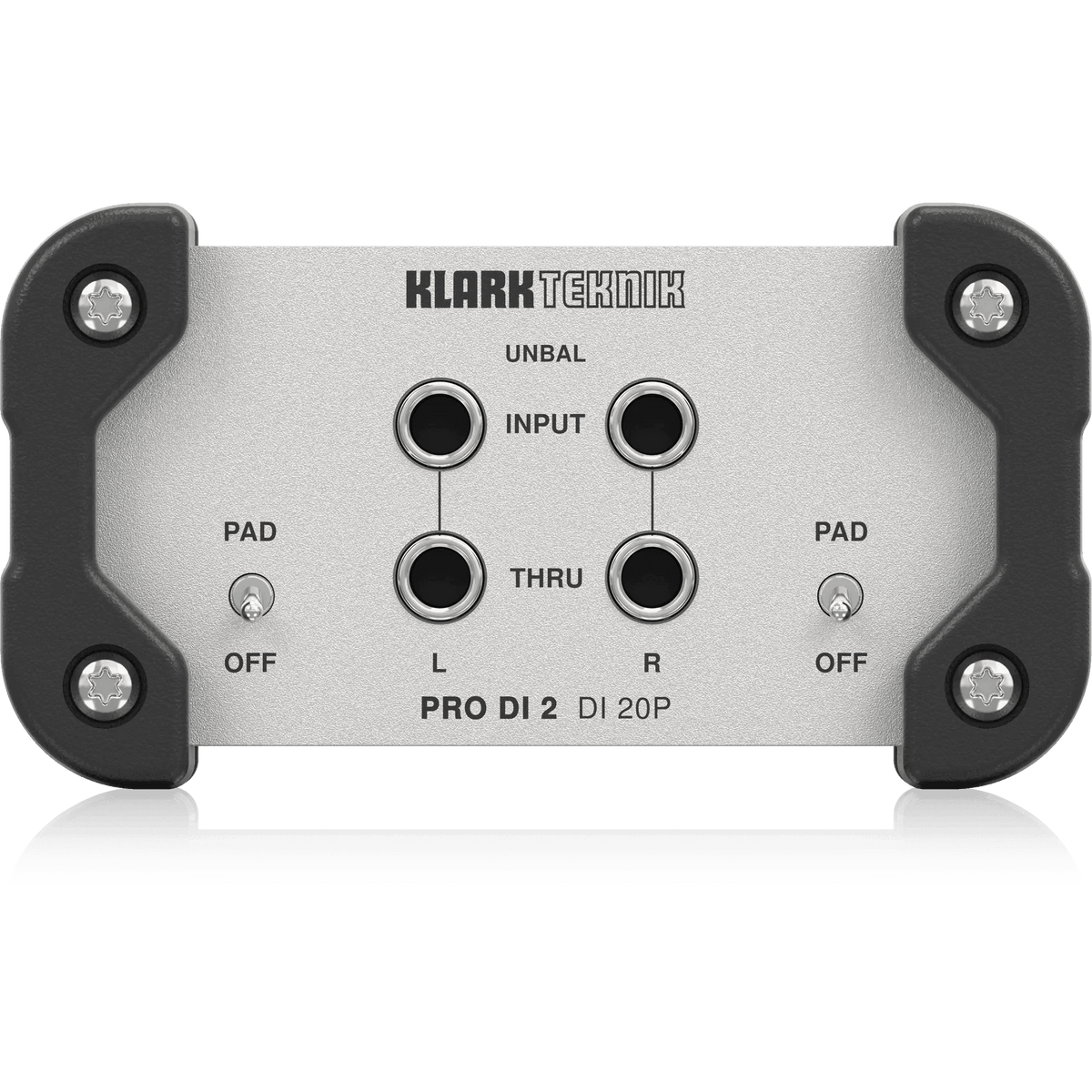 Klark Teknik DI 20P Passive Stereo DI Box with Midas Transformer and Extended Dynamic Range