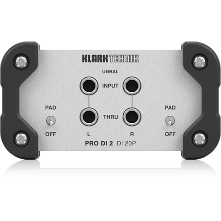 Klark Teknik DI 20P Passive Stereo DI Box with Midas Transformer and Extended Dynamic Range