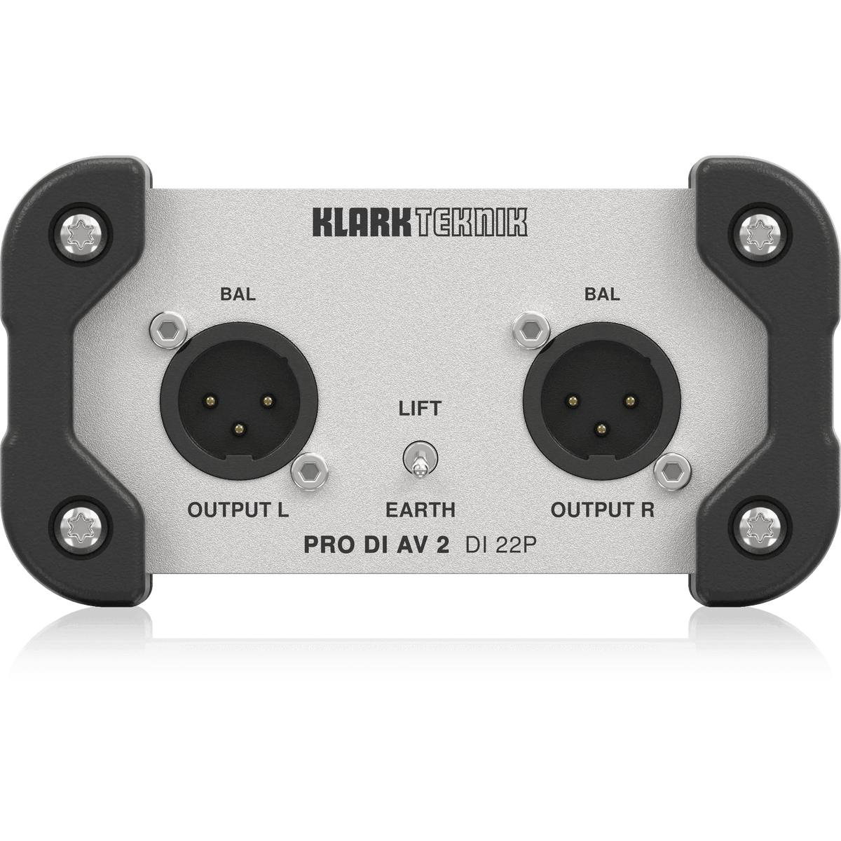 Klark Teknik DI 22P Passive Stereo DI Box with Midas Transformers and Extended Dynamic Range