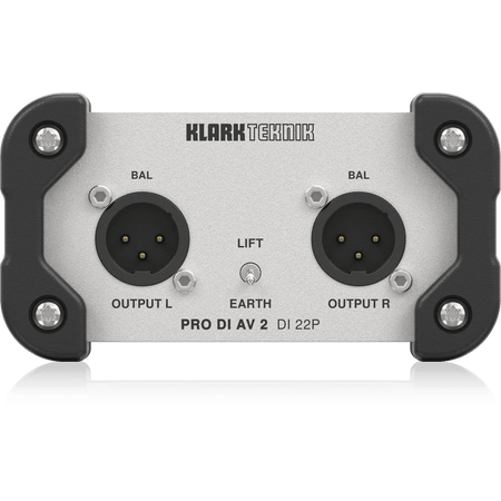 Klark Teknik DI 22P Passive Stereo DI Box with Midas Transformers and Extended Dynamic Range