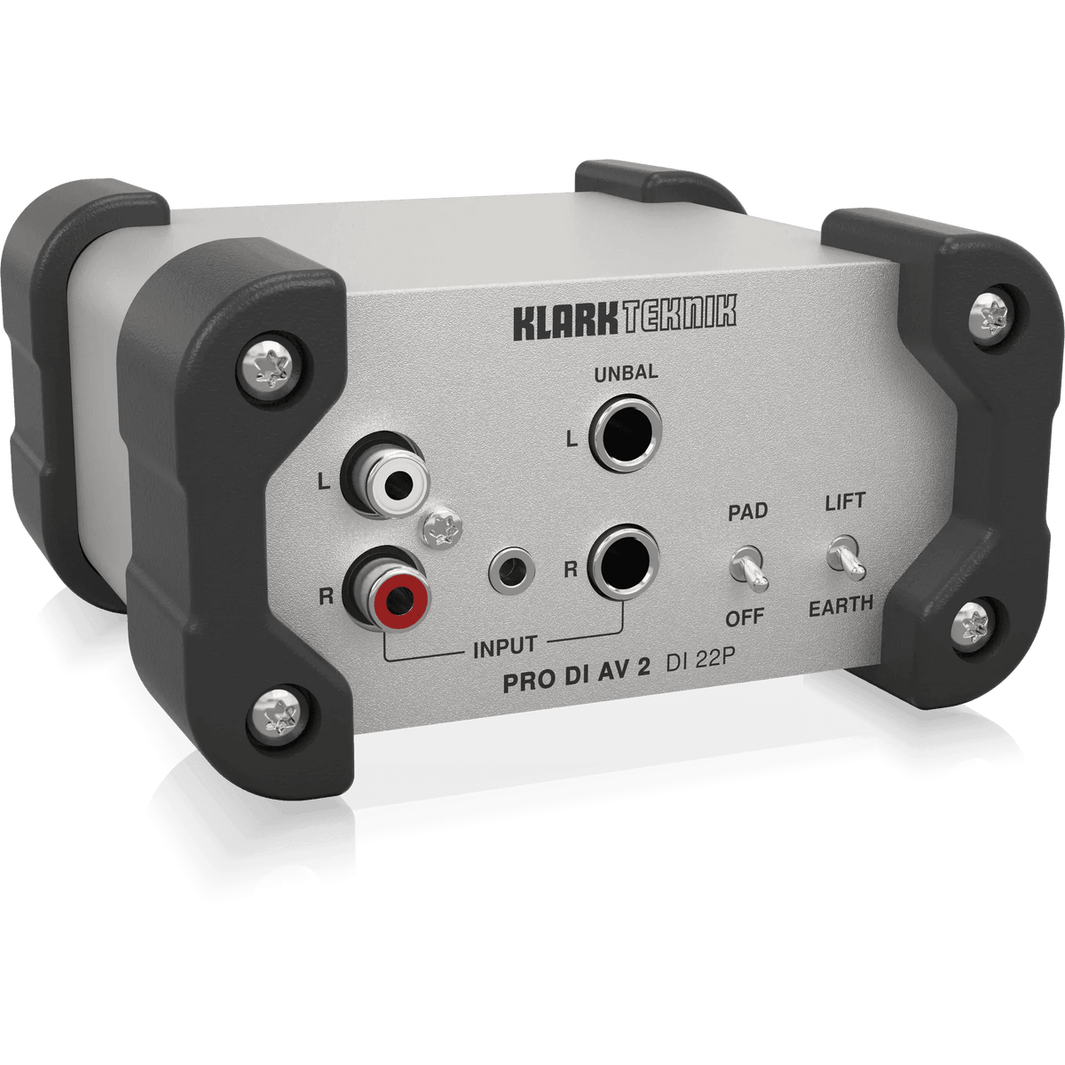 Klark Teknik DI 22P Passive Stereo DI Box with Midas Transformers and Extended Dynamic Range