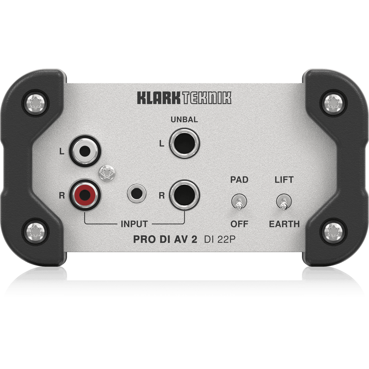 Klark Teknik DI 22P Passive Stereo DI Box with Midas Transformers and Extended Dynamic Range