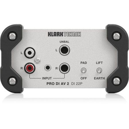 Klark Teknik DI 22P Passive Stereo DI Box with Midas Transformers and Extended Dynamic Range